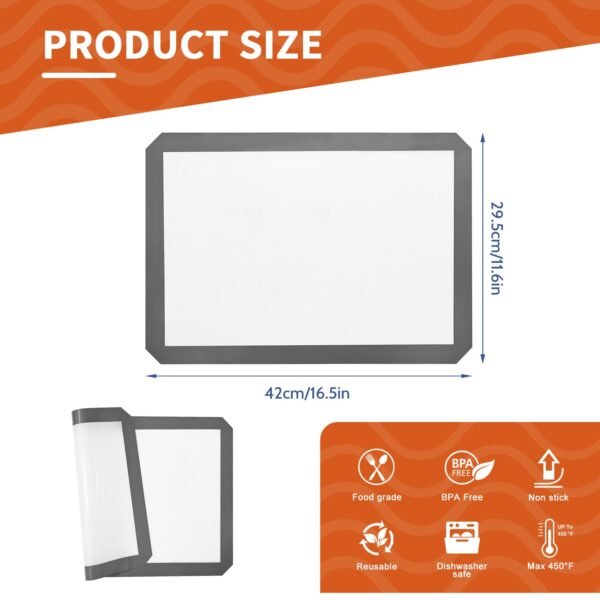 Reusable Silicone Baking Mat - Image 3