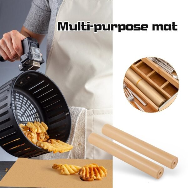 Teflon Mesh Baking Mat – Reusable Non-Stick Grill Mat for Air Fryers & Ovens - Image 3