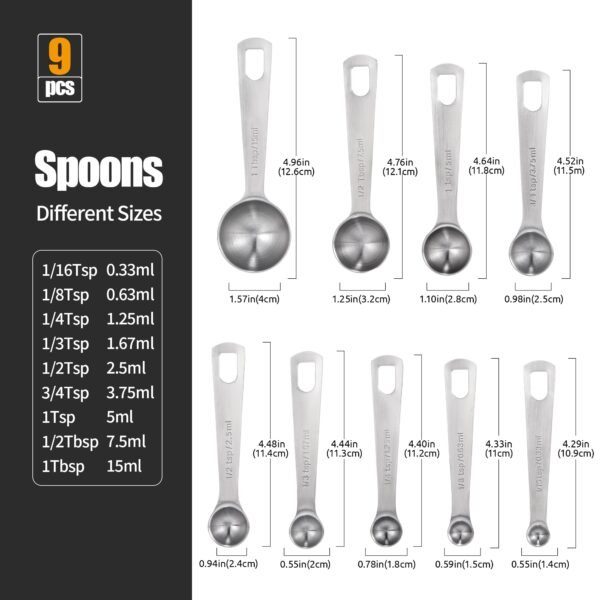 Stainless Measuring Spoons Set - Image 2
