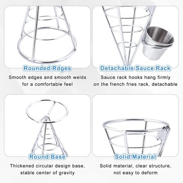 Stainless Steel Fry Basket – French Fry Holder - Image 3
