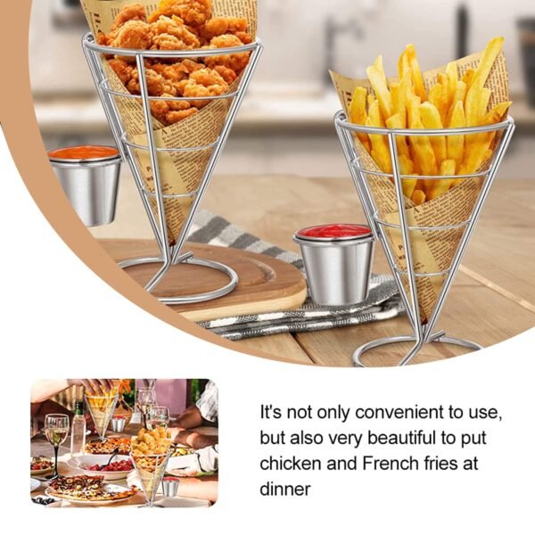 Stainless Steel Fry Basket – French Fry Holder - Image 5