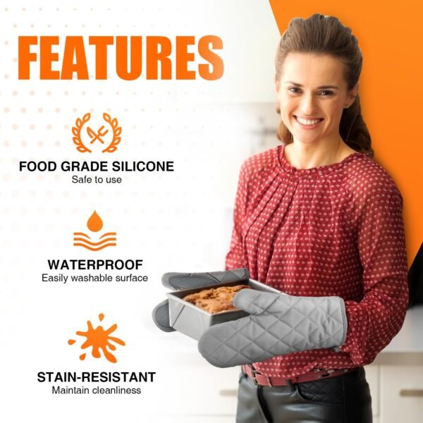 Silicone Oven Mitts – Waterproof Non‑Slip Potholder - Image 4
