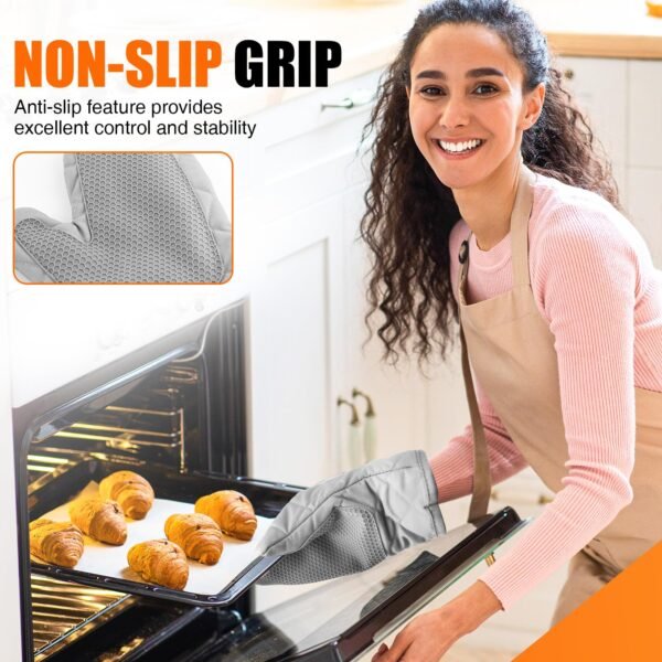 Silicone Oven Mitts – Waterproof Non‑Slip Potholder - Image 5
