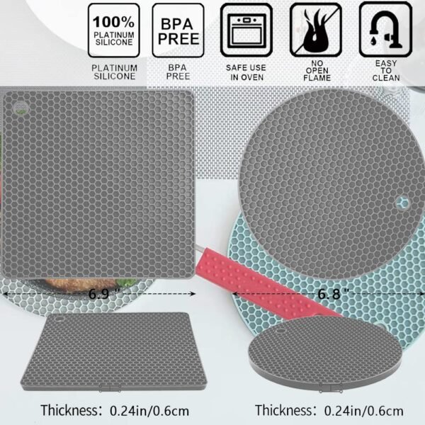 Silicone Heat-Insulation Trivet Mat - Image 7