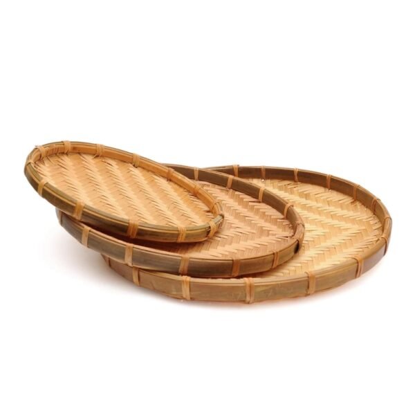Vietnam Handmade Bamboo Basket – Round Style