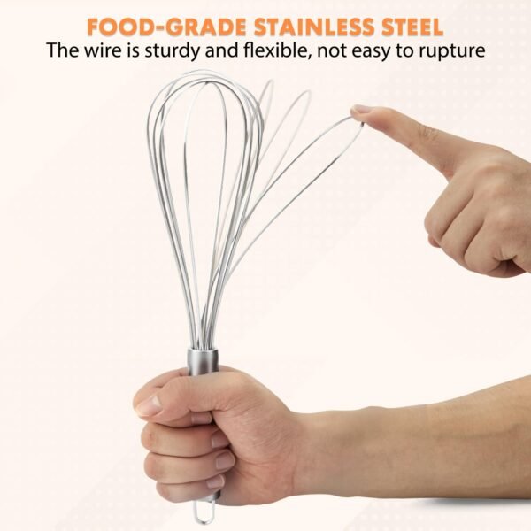 Stainless Steel Whisk – Kitchen Balloon Beater - Image 3