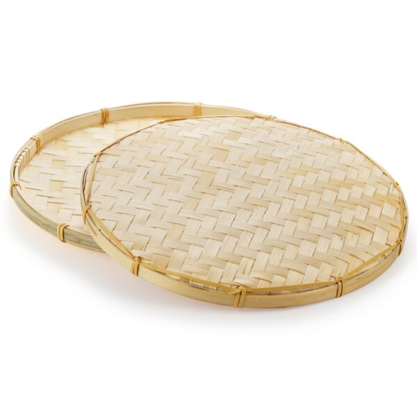 Stackable Bamboo Kitchen Storage Basket - Image 4