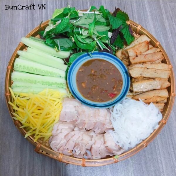 Vietnam Handmade Bamboo Basket – Round Style - Image 6
