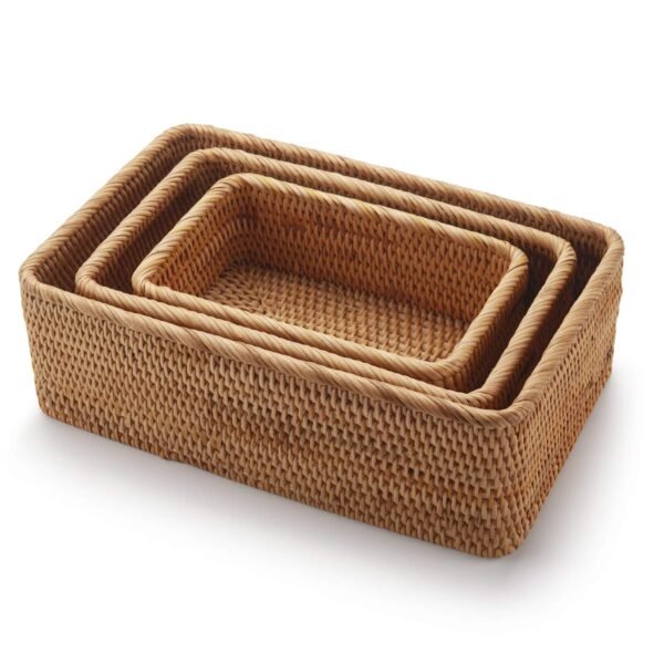 Rectangular Bamboo Organizer Tray – Multi-use - Image 2