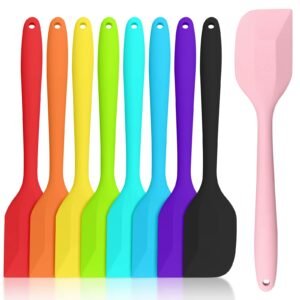 Premium One-Piece Silicone Spatula Set - Heat-Resistant Non-Stick Rubber Scrapers for Baking, Cooking, and Mixing | Food-Grade B2B Wholesale