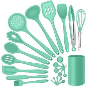 Premium 15-Piece Non-Stick Silicone Kitchen Utensil Set with Holder - Heat-Resistant Food-Grade Cooking Tools for Modern Kitchens | B2B Wholesale