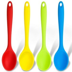 Premium One-Piece Silicone Serving Spoon Set - Heat-Resistant Non-Stick Kitchen Spoons for Cooking, Baking, and Serving | Food-Grade B2B Wholesale